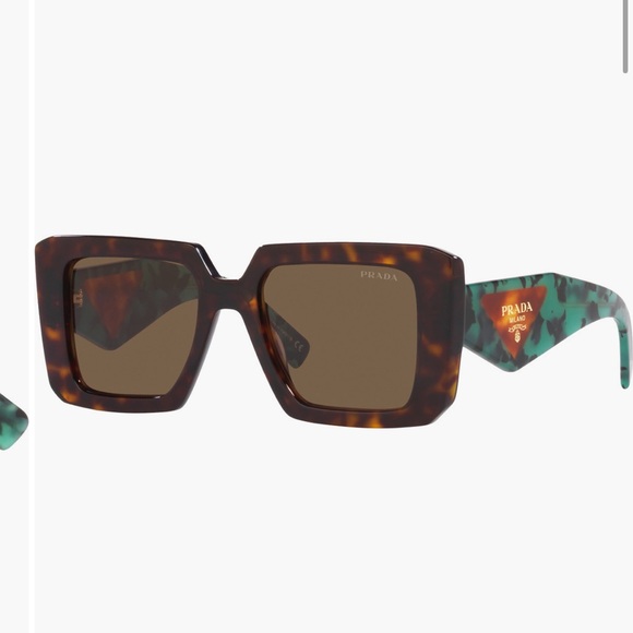 Prada 51mm Square Sunglasses Tortoise - Picture 1 of 5